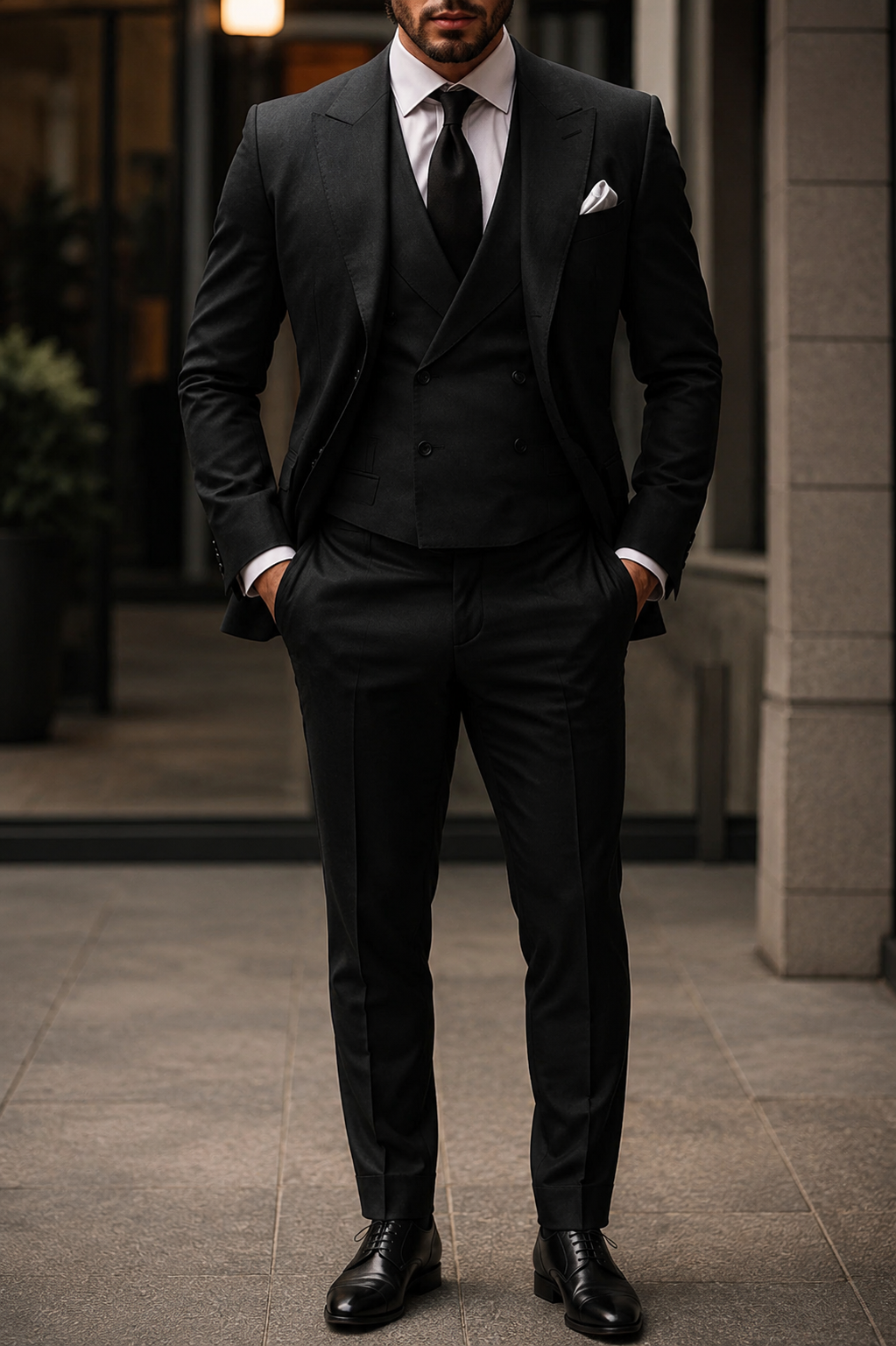 Costume homme trois pièces élégant stylé mariage cérémonie