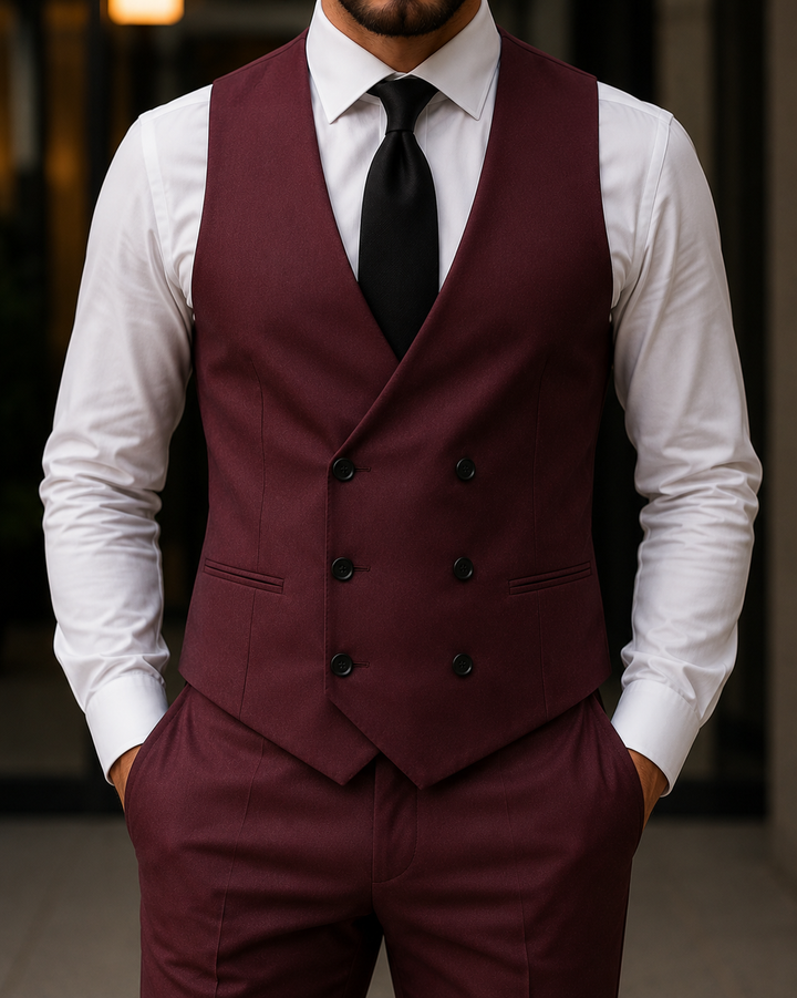 Costume homme trois pièces élégant stylé mariage cérémonie