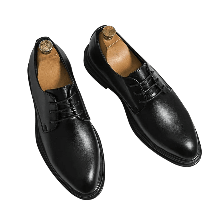 Chaussures habillées pour hommes, derbies à lacets, bout pointu 0