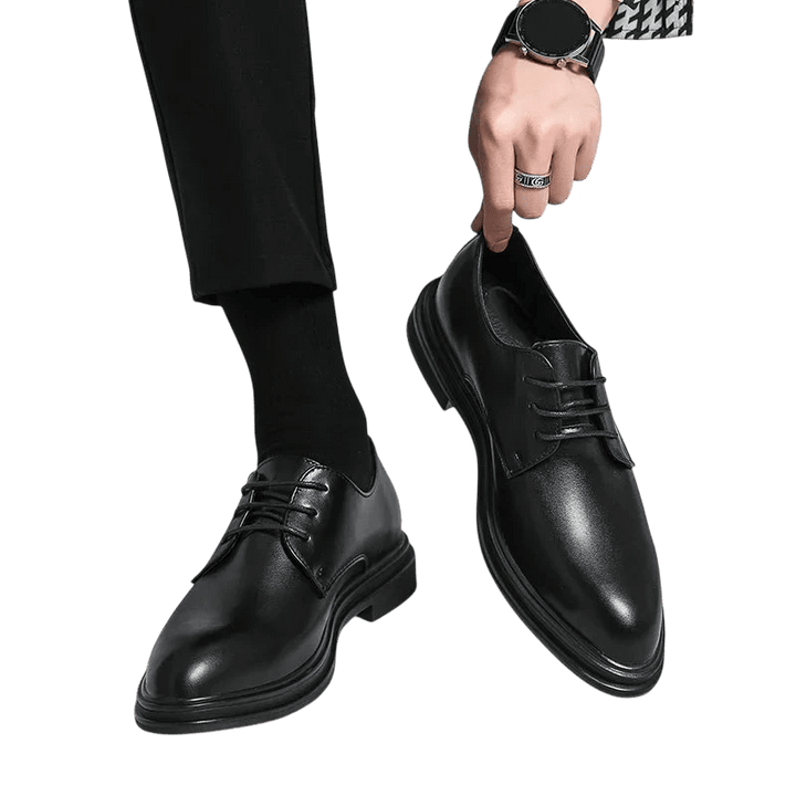 Chaussures habillées pour hommes, derbies à lacets, bout pointu 2