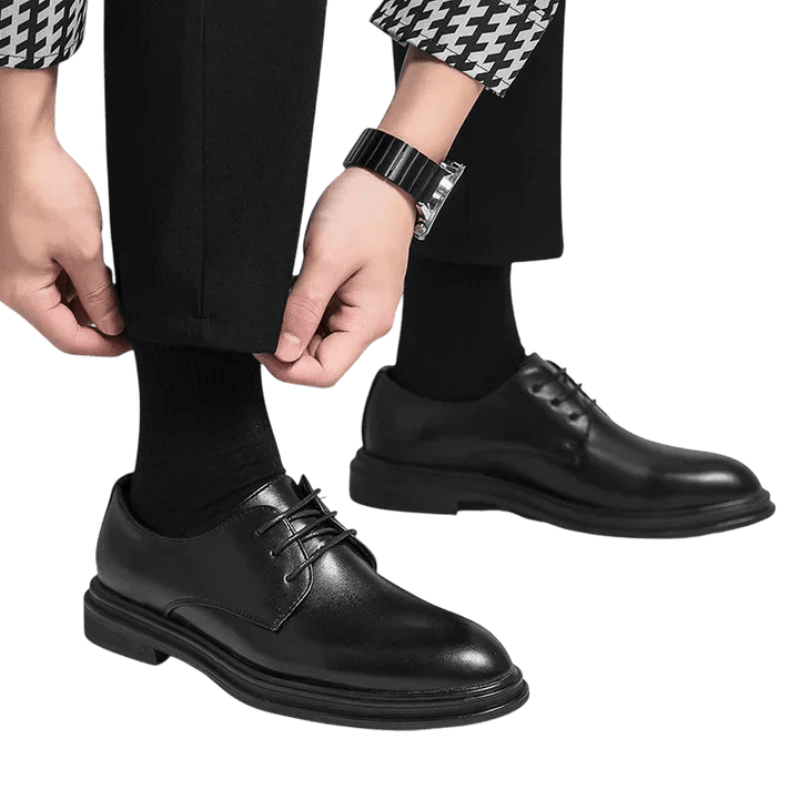 Chaussures habillées pour hommes, derbies à lacets, bout pointu 3