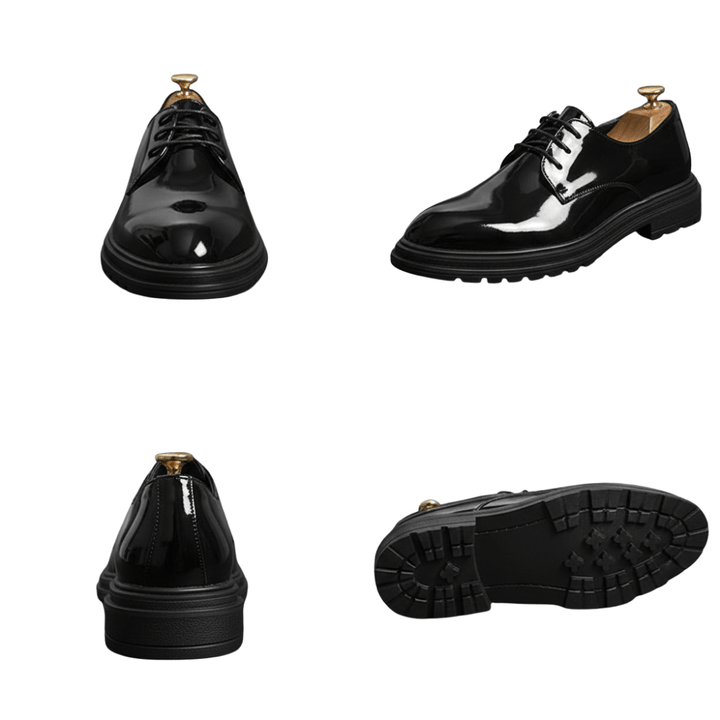 Chaussures habillées pour hommes, derbies à lacets, bout pointu 6