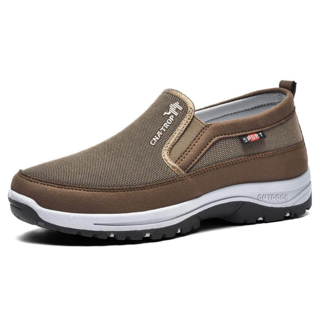 Chaussures orthopédiques confortables à enfiler pour hommes | Chaussures de marche à largeur large 0