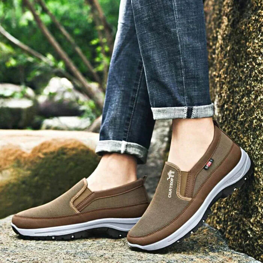 Chaussures orthopédiques confortables à enfiler pour hommes | Chaussures de marche à largeur large 4