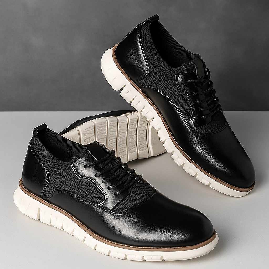 Chaussures pour hommes à bout arrondi et semelle segmentée 2