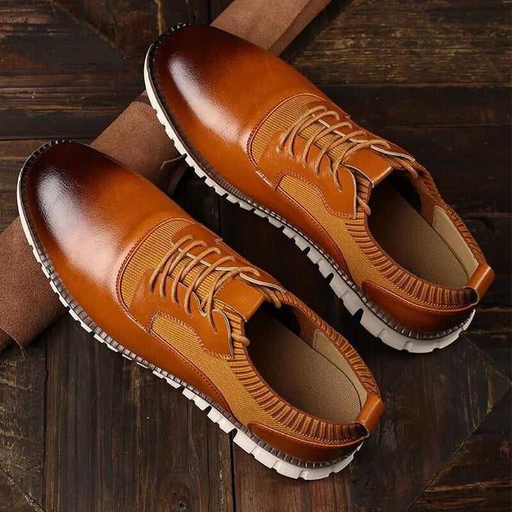 Chaussures pour hommes à bout arrondi et semelle segmentée 3
