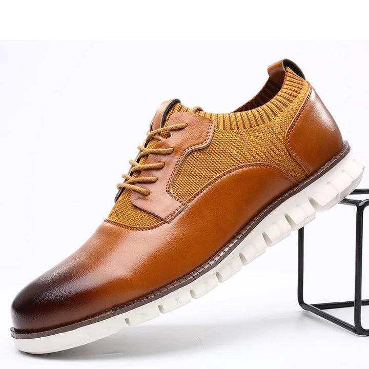 Chaussures pour hommes à bout arrondi et semelle segmentée 5