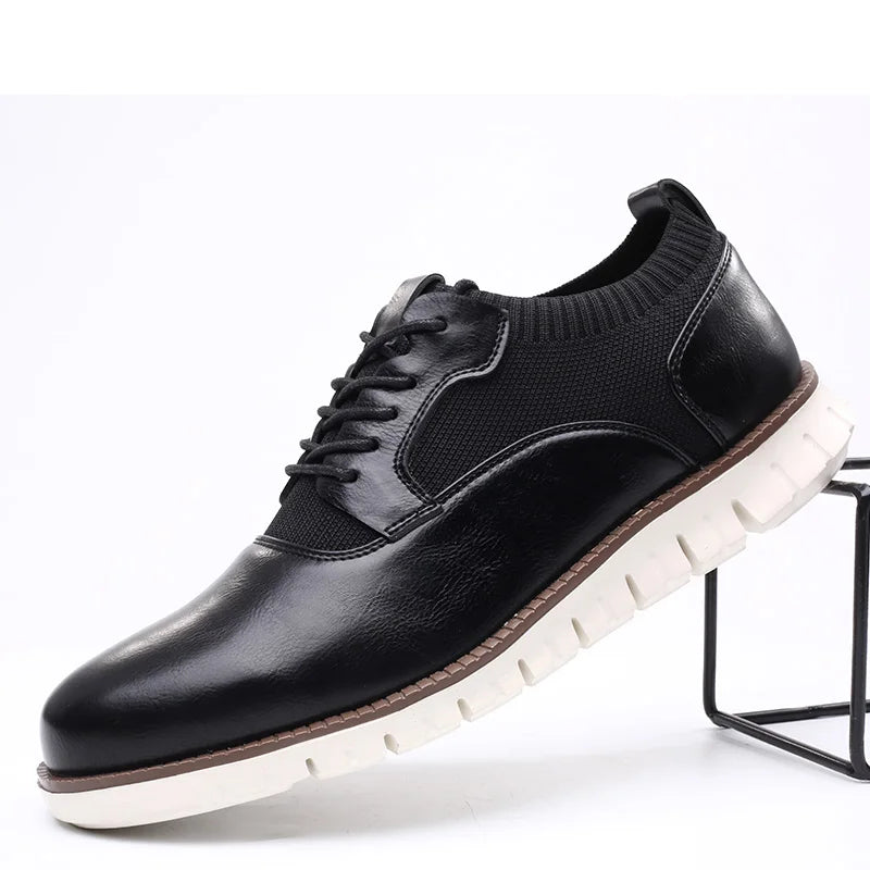 Chaussures pour hommes à bout arrondi et semelle segmentée 6