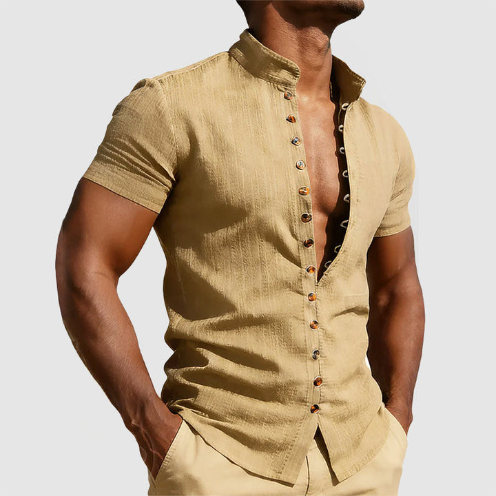 Chemise Cody pour homme à col mandarin 3