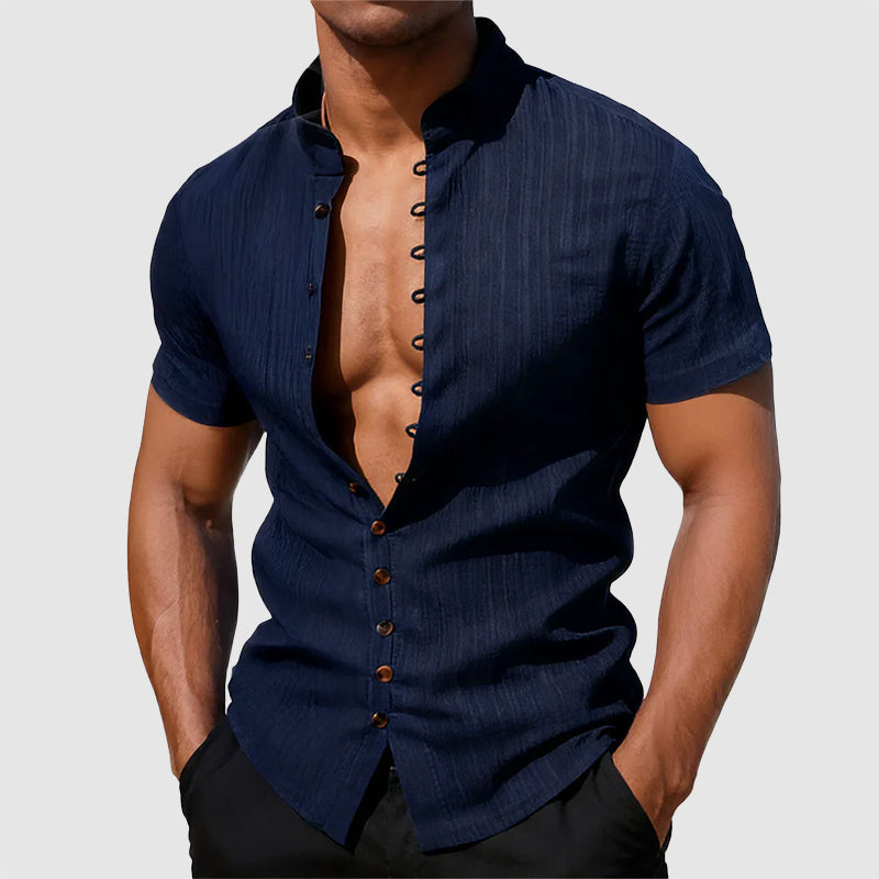 Chemise Cody pour homme à col mandarin 4