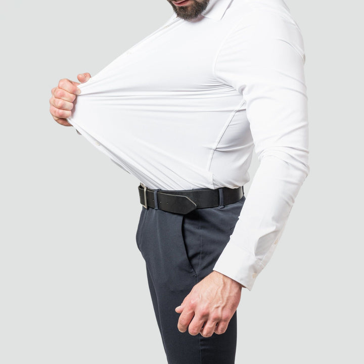 Chemise blanche pour homme - Extrêmement extensible et sans repassage 2