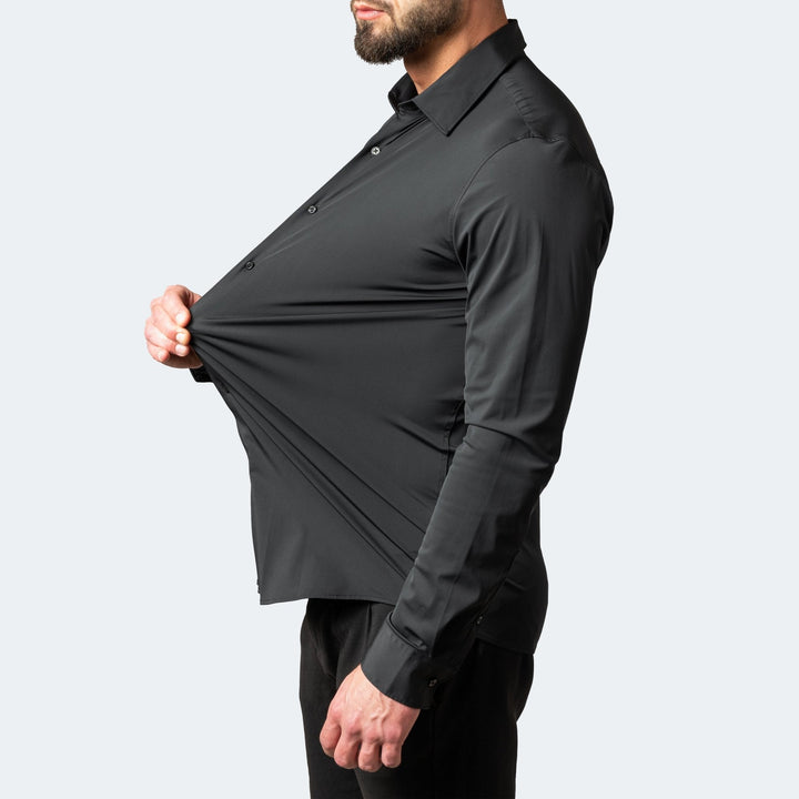 Chemise blanche pour homme - Extrêmement extensible et sans repassage 3