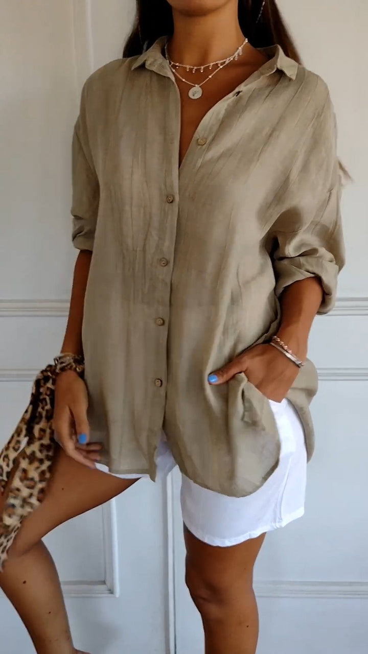 Chemise boutonnée pour femme | Coupe classique, fermeture boutonnée sur le devant 1
