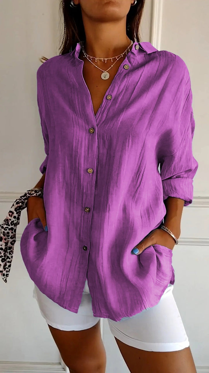 Chemise boutonnée pour femme | Coupe classique, fermeture boutonnée sur le devant 7