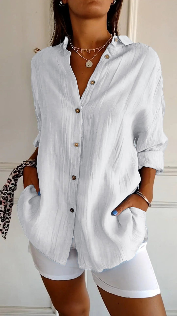 Chemise boutonnée pour femme | Coupe classique, fermeture boutonnée sur le devant 9
