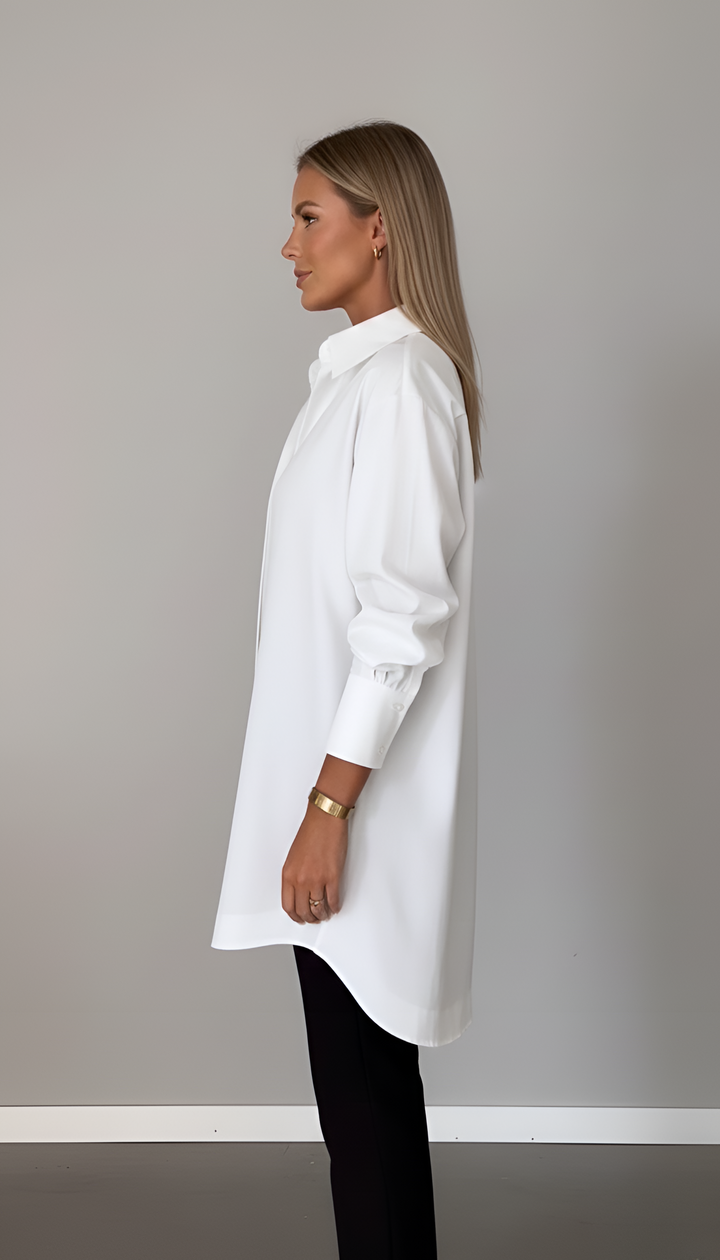 Chemise oversize en coton pour femme Valerios Fashion, col classique 1