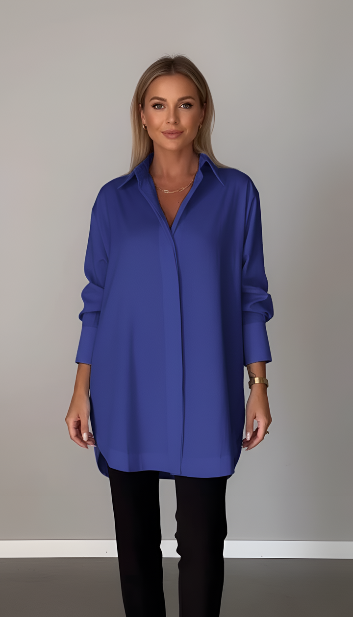 Chemise oversize en coton pour femme Valerios Fashion, col classique 3