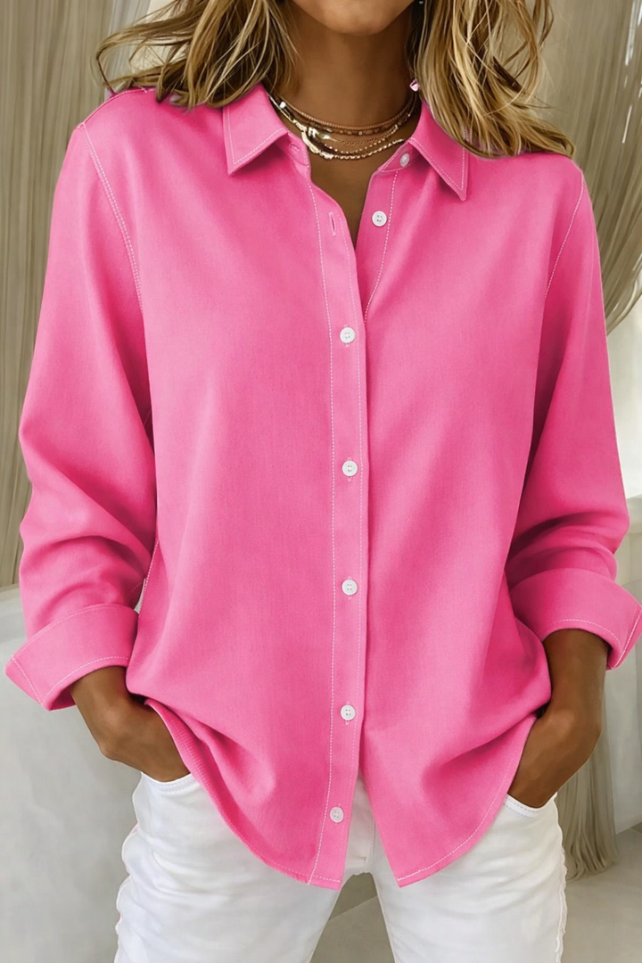 Chemisier femme | Chemise boutonnée à col 0
