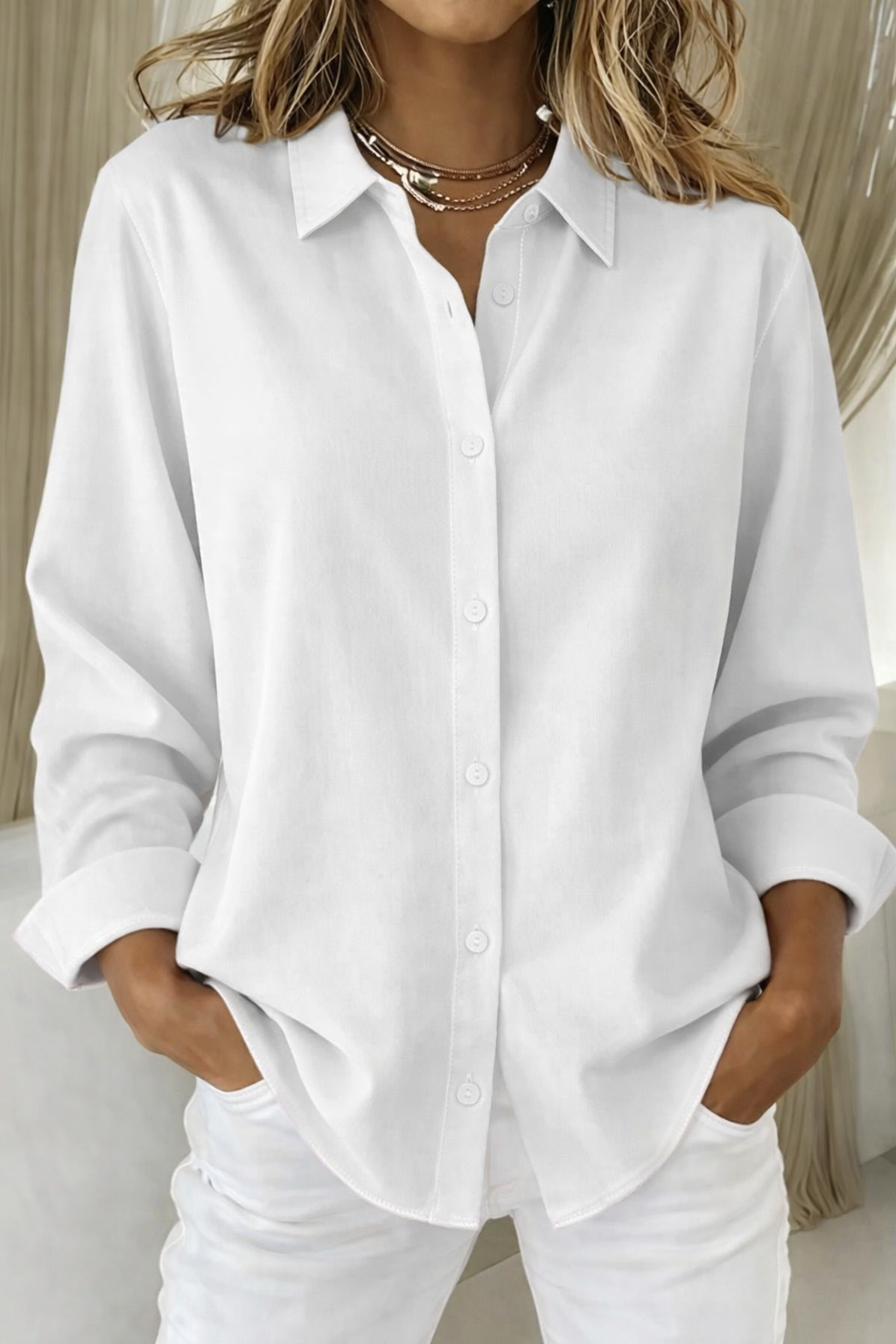 Chemisier femme | Chemise boutonnée à col 4