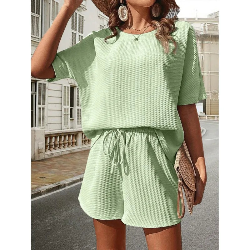 Chloé | Ensemble deux pièces pour femme avec haut ample et short à cordon 3