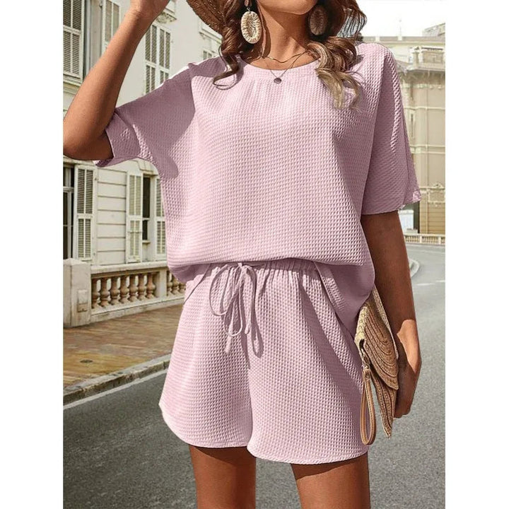 Chloé | Ensemble deux pièces pour femme avec haut ample et short à cordon 4