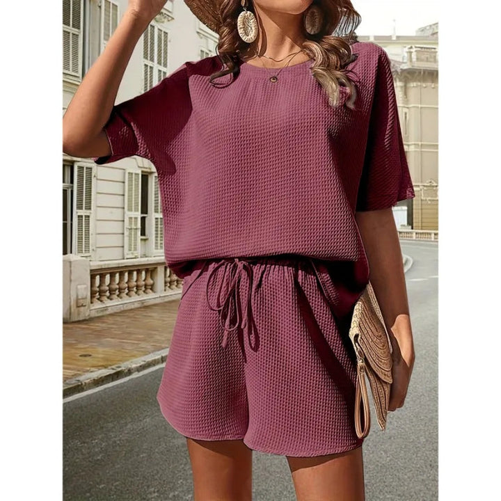 Chloé | Ensemble deux pièces pour femme avec haut ample et short à cordon 8