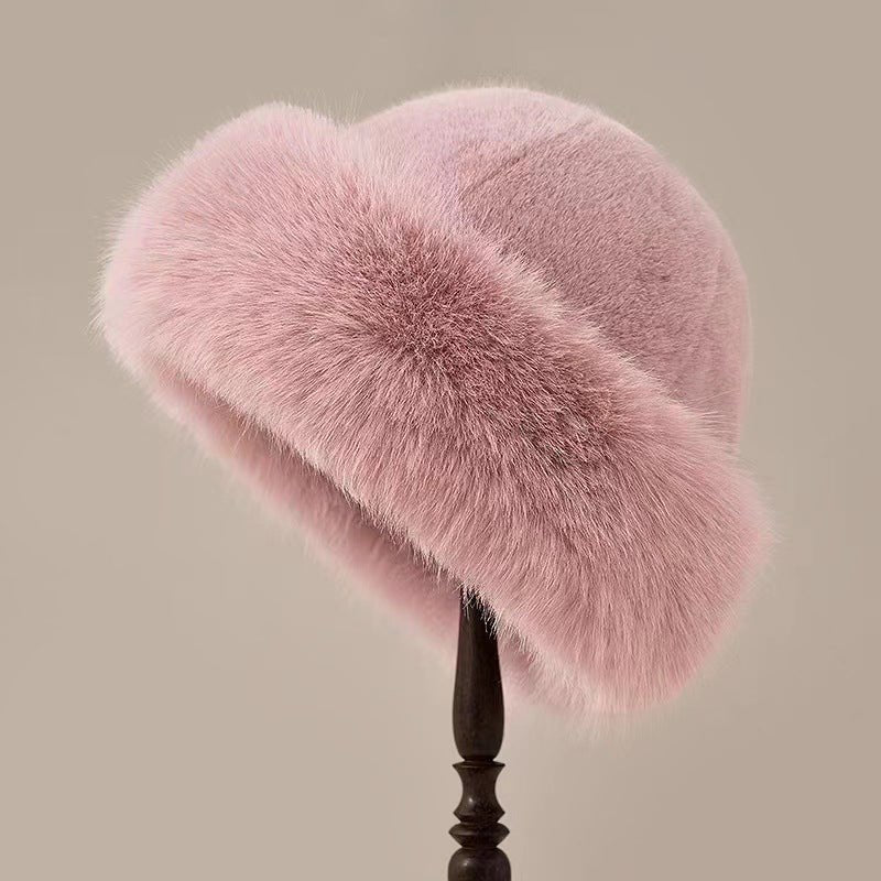 Clara Chapeau Sans Bord | Fausse Fourrure Douce Hiver Femme 0