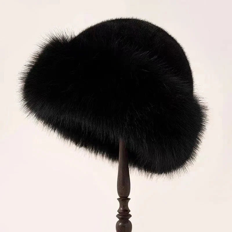 Clara Chapeau Sans Bord | Fausse Fourrure Douce Hiver Femme 1