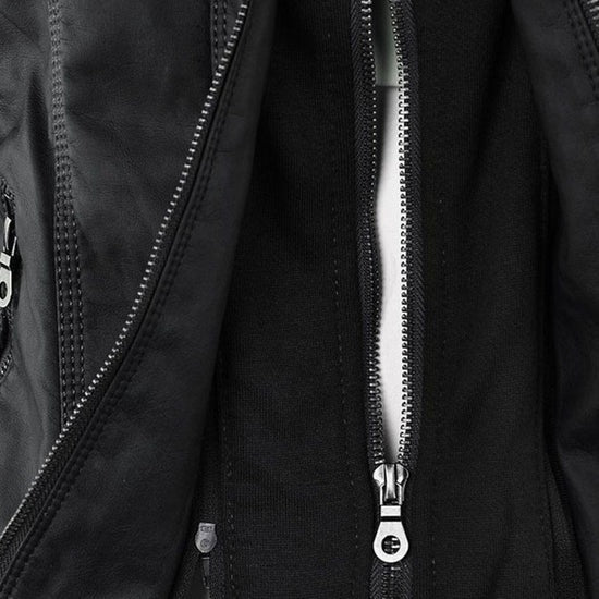 Ivory™ | Veste en Cuir pour Femmes Résistante aux Intempéries avec Capuche