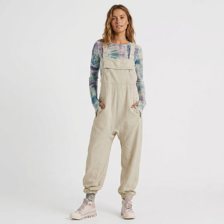 Combinaison femme avec poche poitrine zippée et bretelles réglables | Jogger 2