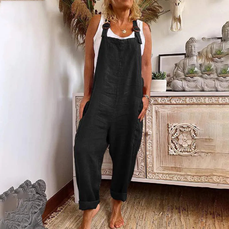 Combinaison femme avec poches latérales | Coupe ample 0