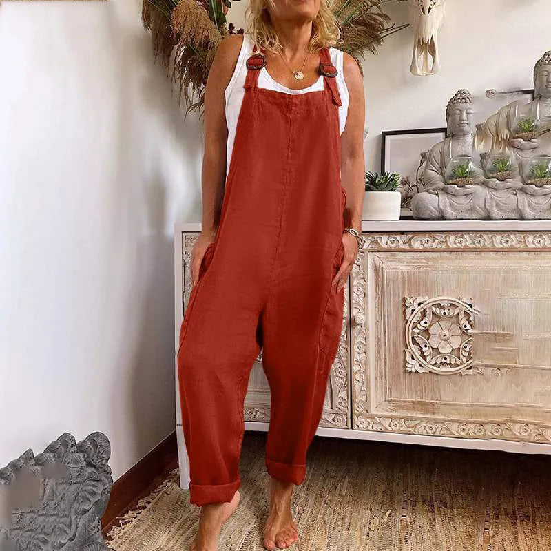 Combinaison femme avec poches latérales | Coupe ample 2