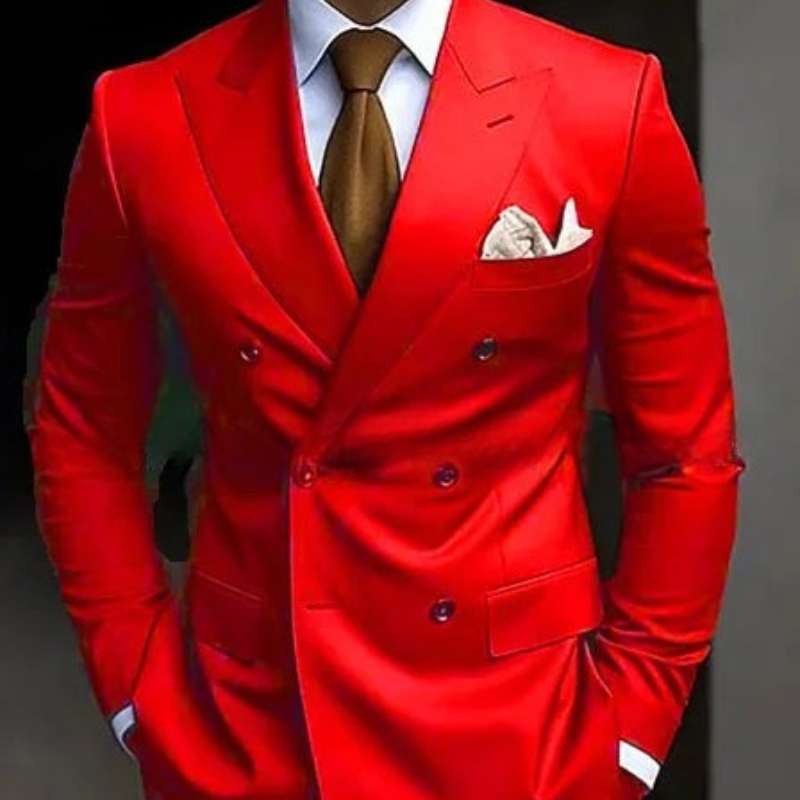 Costume de mariage croisé pour homme | Ensemble 2 pièces