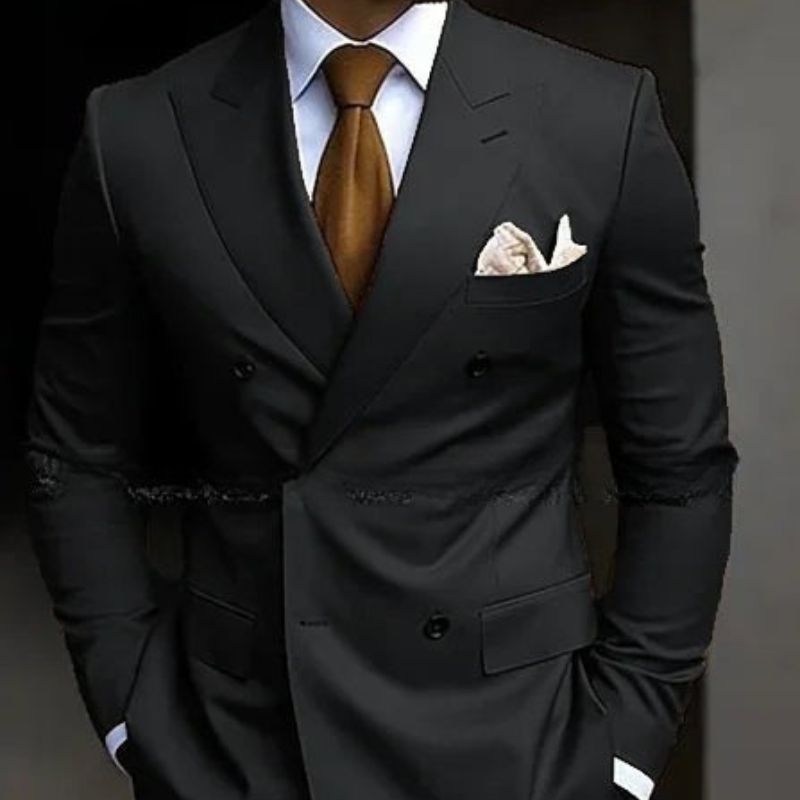 Costume de mariage croisé pour homme | Ensemble 2 pièces