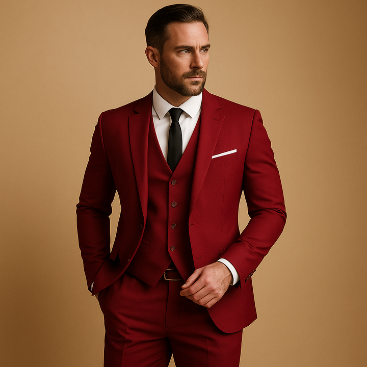 Costume trois pièces pour homme | Ensemble ajusté élégant