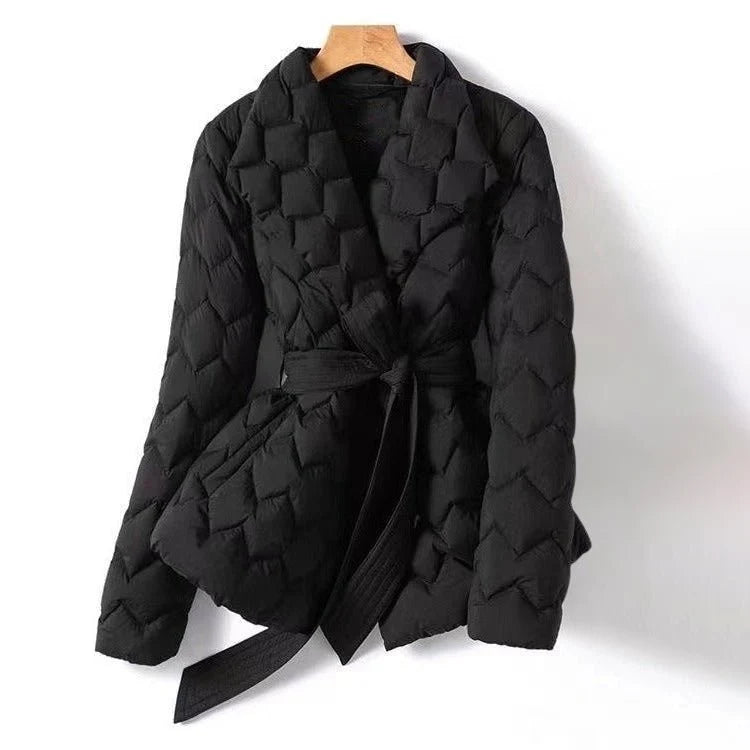 Dalia Doudoune Femme | Matelassée Losanges, Col Tailleur 1