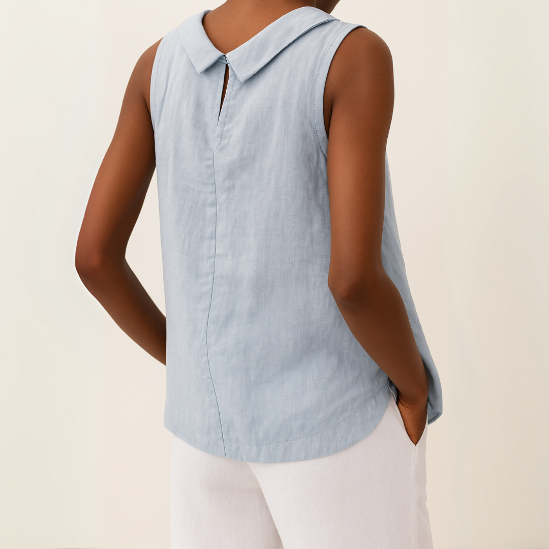 Débardeur femme | Col roulé et coupe ajustée 3