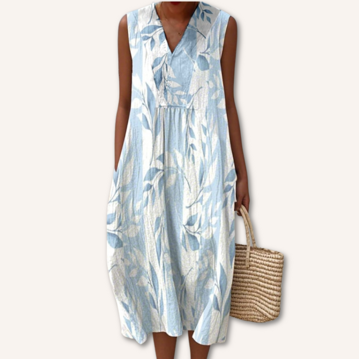 Robe Flowy Bleue