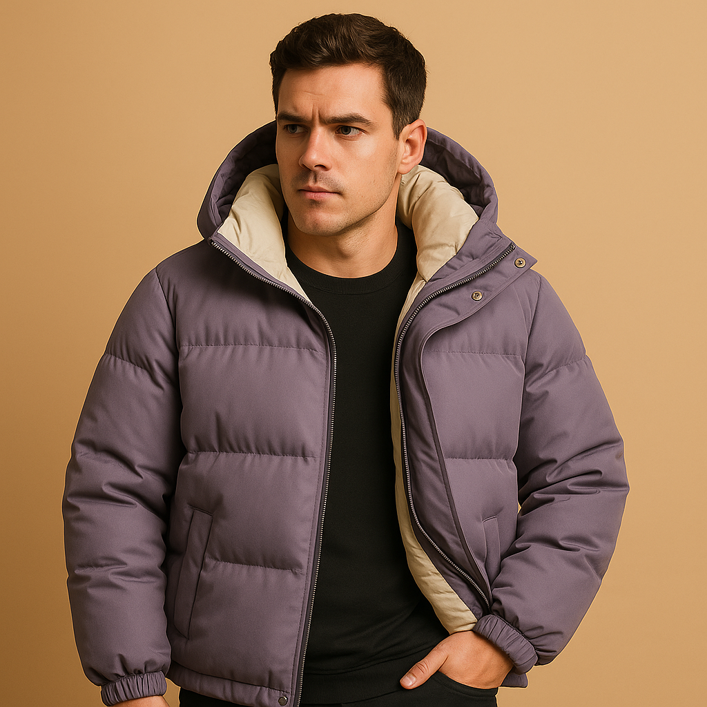 Doudoune Homme Matelassée Capuche Zippée – Alphonse