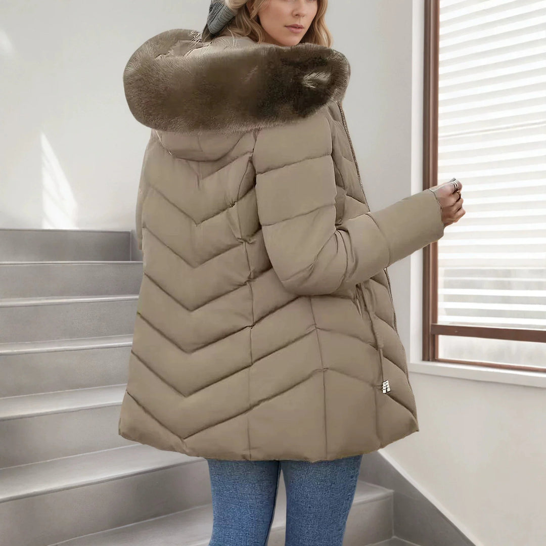 Doudoune femme slim a capuche - Chaude et polyvalente 4