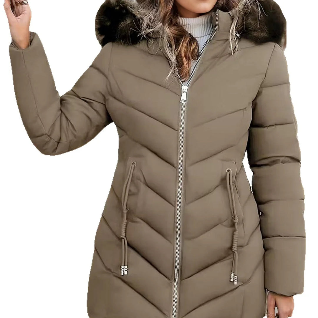 Doudoune femme slim a capuche - Chaude et polyvalente 5