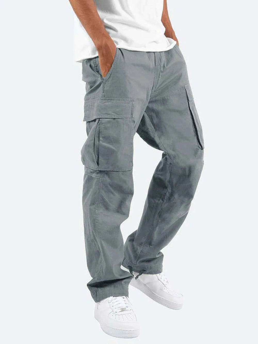 Dylan Pantalon Cargo Homme | Mélange Coton Durable, Multi-Poches 1