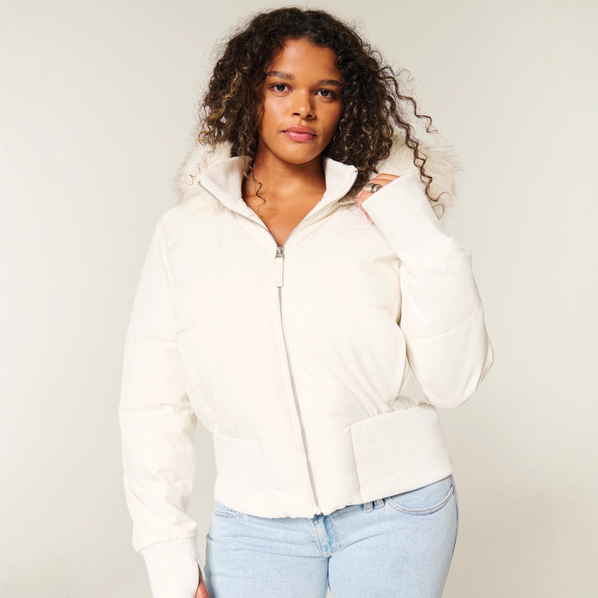 Manteau d’hiver pour femme | Veste longue à capuche amovible