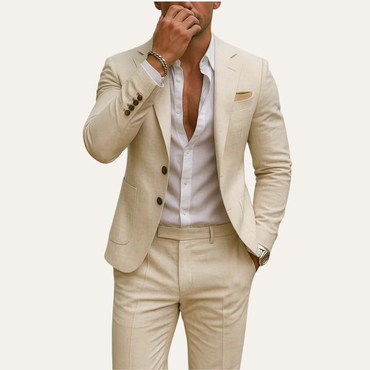 Ensemble Sheffield pour homme, coupe slim – Costume deux pièces pour mariage ou affaires 3