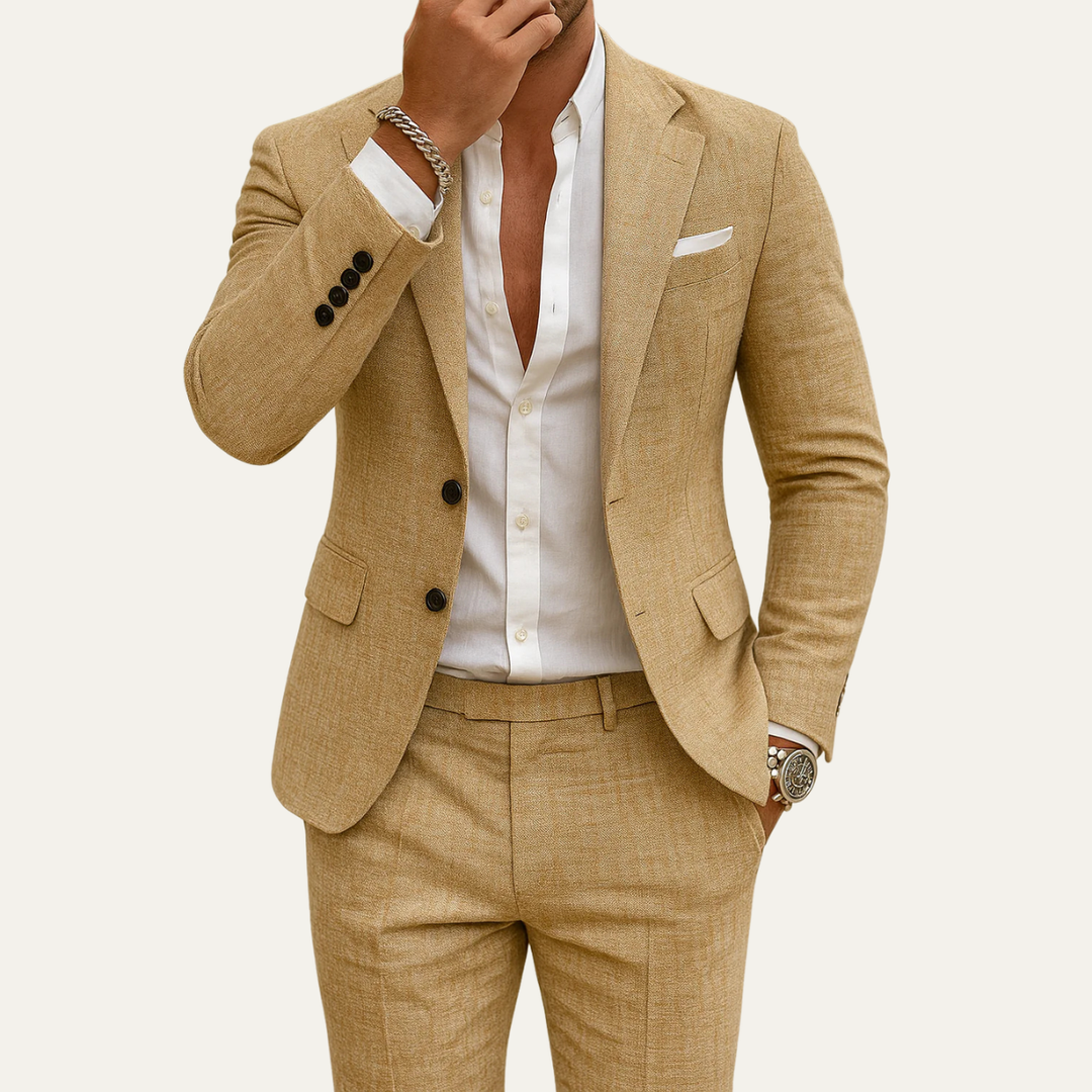 Ensemble Sheffield pour homme, coupe slim – Costume deux pièces pour mariage ou affaires 4