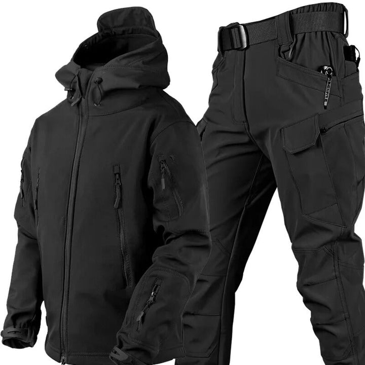 Ensemble d'extérieur imperméable et coupe-vent avec doublure polaire 0