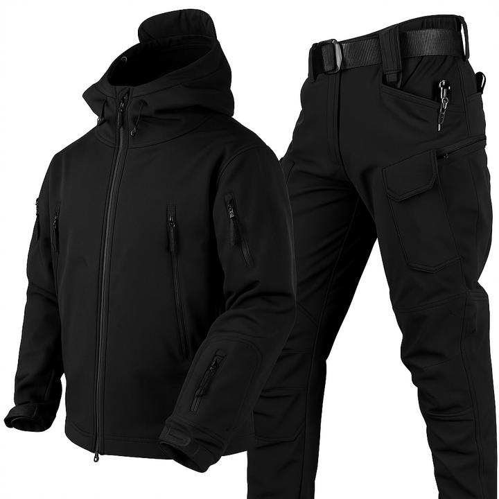 Ensemble d'extérieur imperméable et coupe-vent avec doublure polaire 1