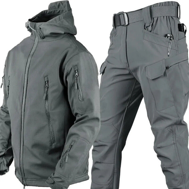 Ensemble d'extérieur imperméable et coupe-vent avec doublure polaire 11