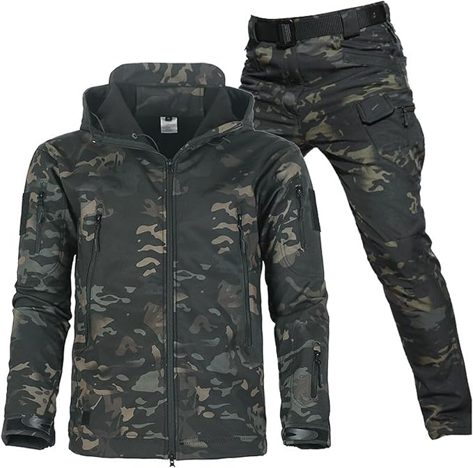 Ensemble d'extérieur imperméable et coupe-vent avec doublure polaire 13