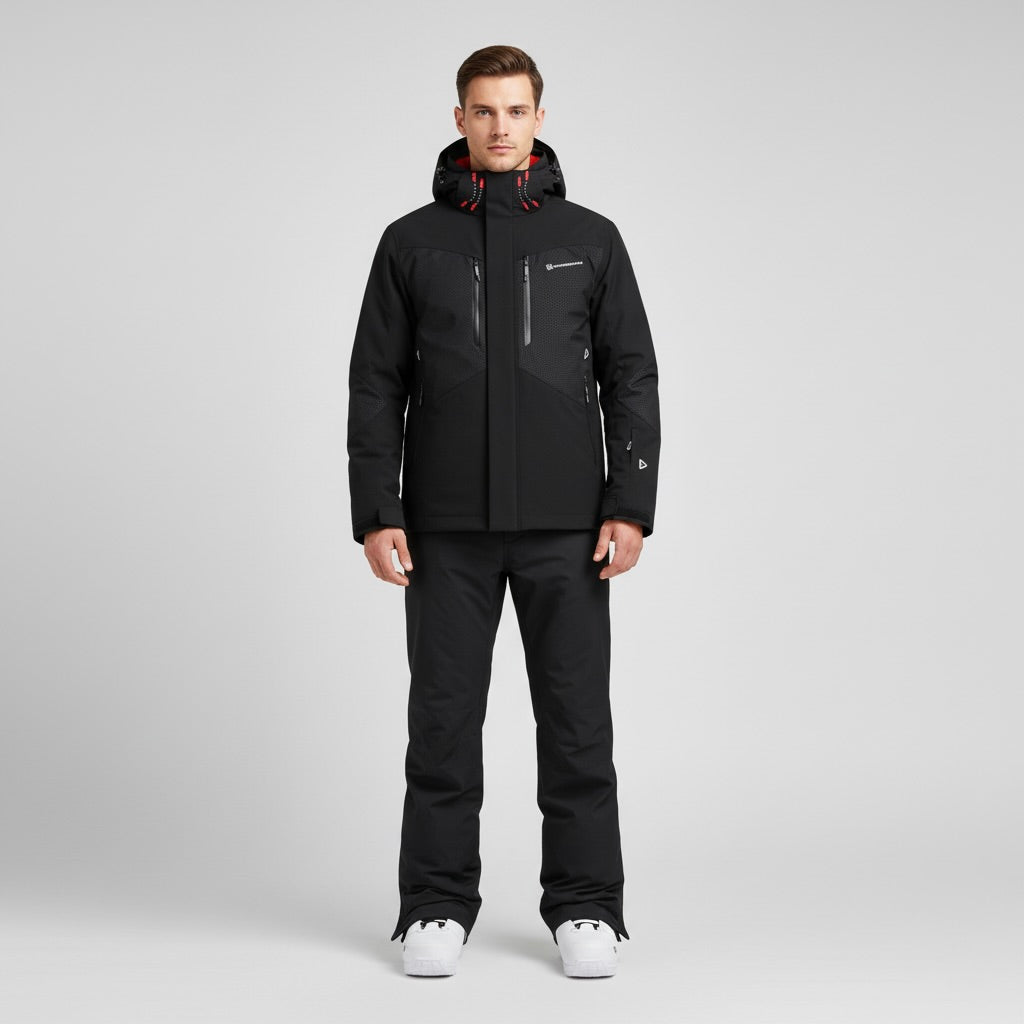 Ensemble de ski homme veste et pantalon usage hivernal